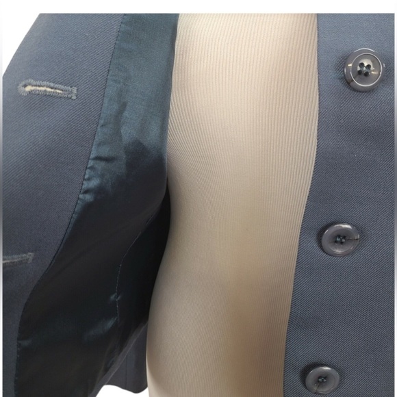 Pendleton Women’s Blazer Jacket Slate Blue Periwinkle 100% Virgin Wool Size 8 P - Picture 4 of 6